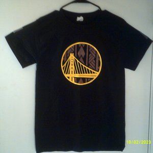 NO BRAND "GSW Polynesian Heritage Night Tee" MEN'S BLACK T-SHIRT SMALL